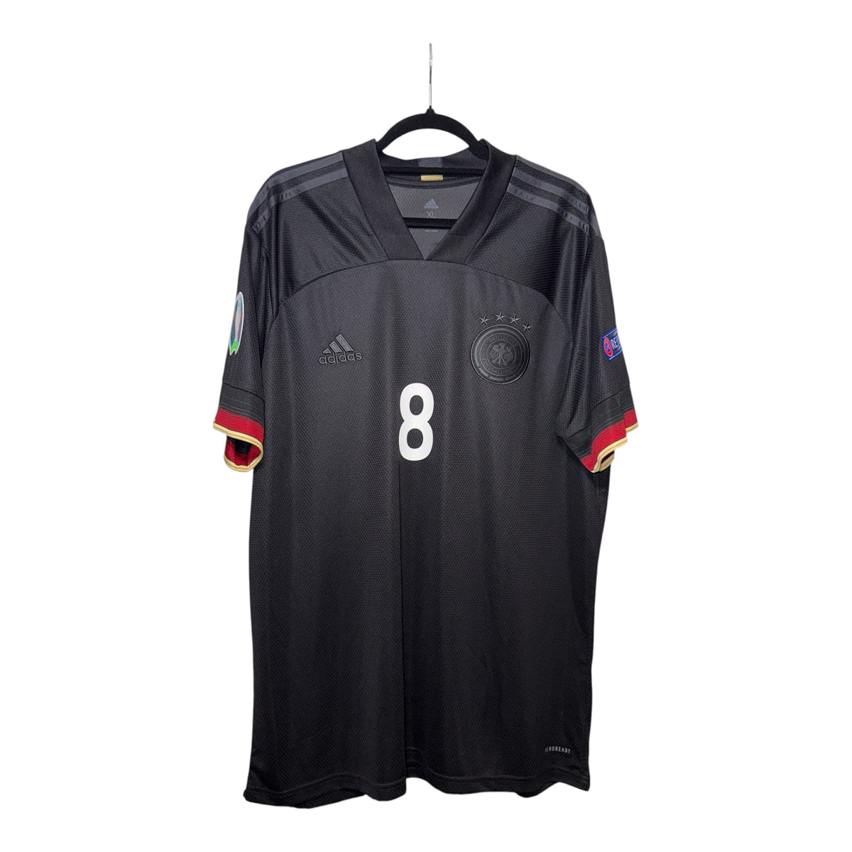 Deutschland EM 2020 Away – Toni Kroos #8 – Größe XL – Patches – Zustand 10/10
