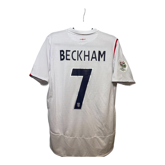 England 2006 WM Heimtrikot – Beckham #7 | Umbro | Größe M | 9/10