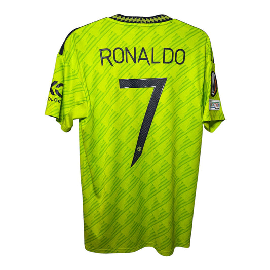 Manchester United 2022/23 Third Trikot (Ausweichtrikot) – Cristiano Ronaldo #7 | Europa League | 10/10 (Größe S)