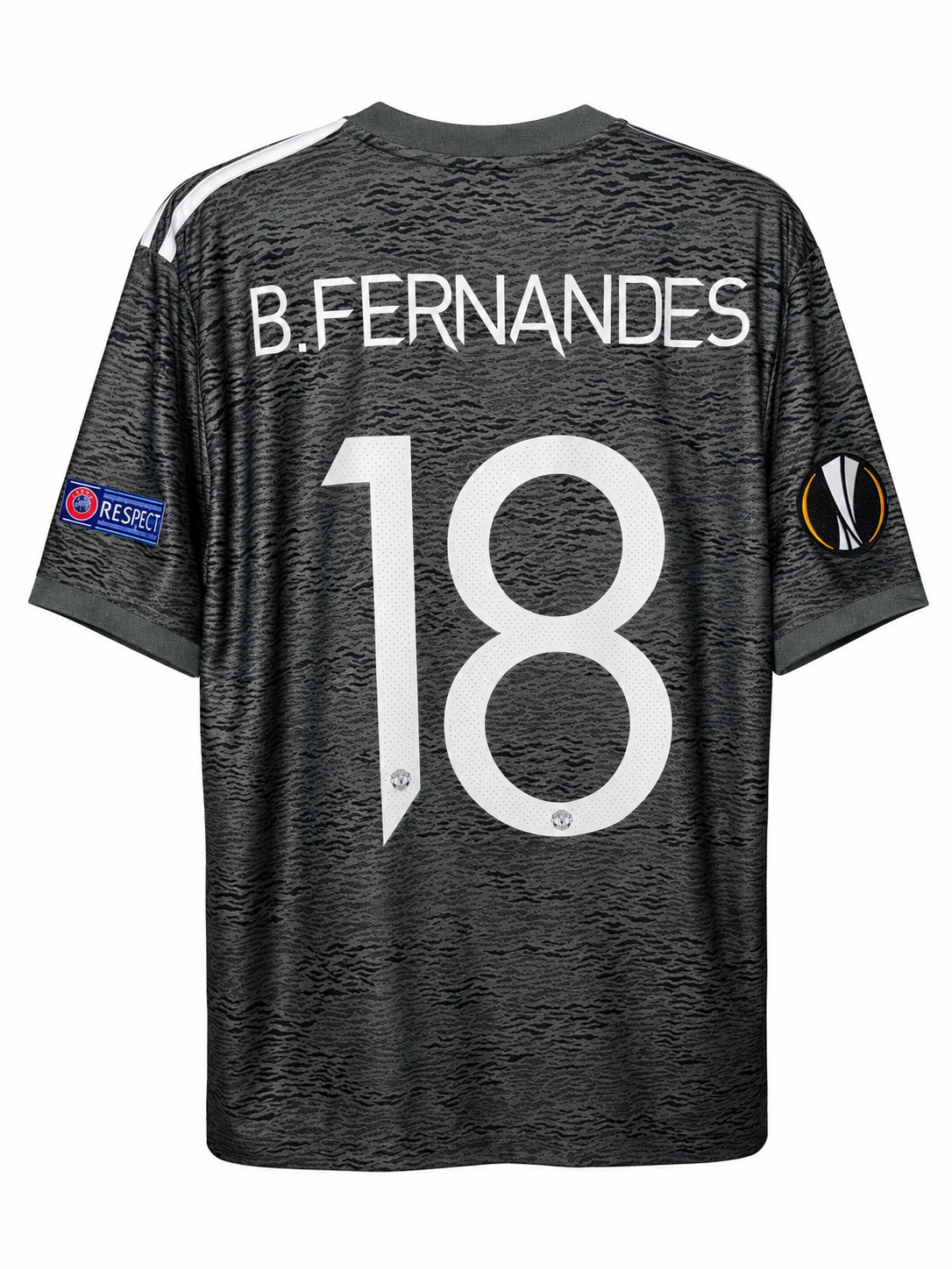 Manchester United 2020/21 Auswärtstrikot – Bruno Fernandes #18 | 10/10 (Größe XXL)