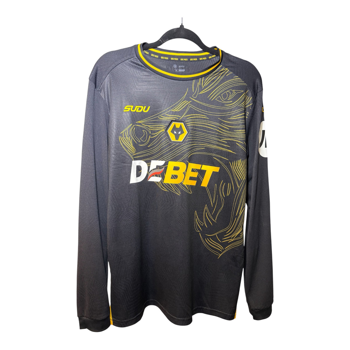 Wolverhampton Wanderers 2024/25 Auswärtstrikot – Matheus Cunha #10 | Langarm | Neu mit Etikett | 10/10 (Größe M)